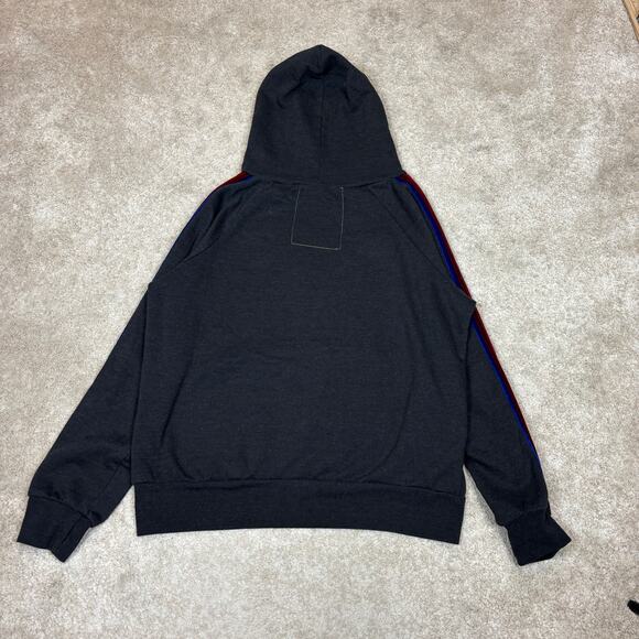 Aviator Nation Velvet 5 Stripe Hoodie Pullover Women's M Retro Loungewear - Picture 3 of 9